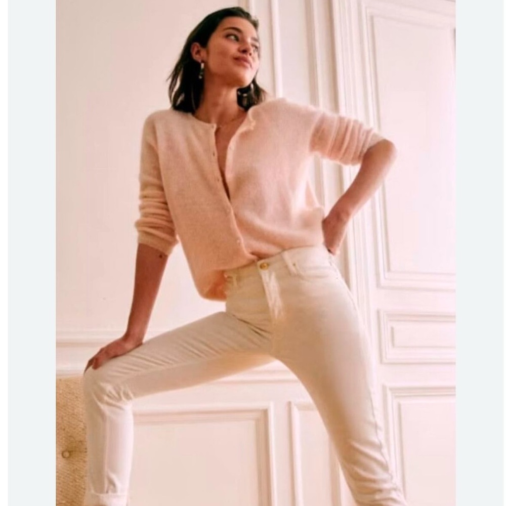 Sézane baby pink Gaspard cardigan xs